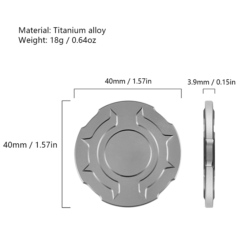 Portable Titanium Alloy Fidget - огляд і ціна Edc Daily Carry