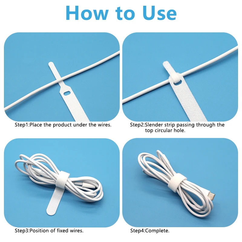 20~200pcs Releasable Cable Tie - огляд і ціна Gear Tie Reusable
